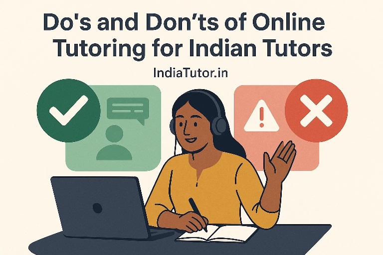 Do’s and Don’ts of Online Tutoring for Indian Tutors