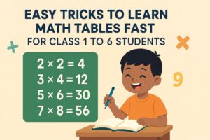 Easy Tricks to Learn Math Tables Fast for Class 1 to 6 Students