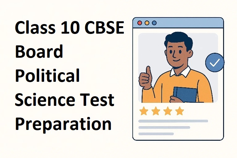 Class 10 CBSE Board Political Science Test Preparation Evaluator