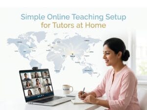 Simple Online Teaching Setup for Tutors at Home