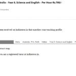 Tutor Wanted Query Australia