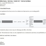 Tutor Wanted Query Germany